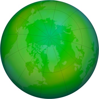 Arctic ozone map for 07